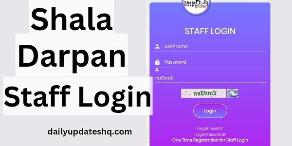 shala darpan staff corner login
