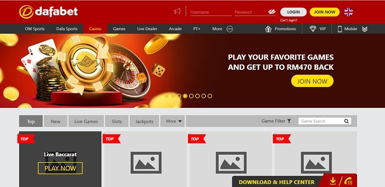 Dafabet Casino Login