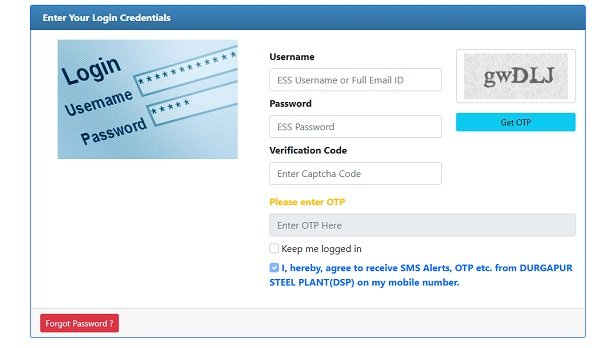 ESS login payslip