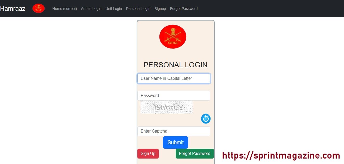 Hamraz Personal Login